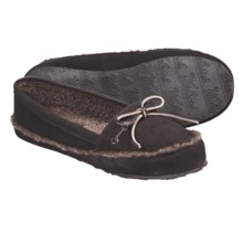 Woolrich Stepstone Slippers - Suede, Berber Fleece (For Women) in Chocolate - Closeouts