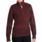 Woolrich Tanglewood Sweater - Zip Neck (For Women) in Deep Ruby Heather