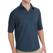 Woolrich Territory Polo Shirt - Merino Wool, UPF 40+, Short Sleeve (For Men) in Copen - Closeouts