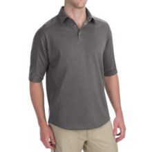 Woolrich Territory Polo Shirt - Merino Wool, UPF 40+, Short Sleeve (For Men) in Pumice - Closeouts
