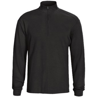 Woolrich Territory Shirt - UPF 40+, Zip Neck, Long Sleeve (For Men) in Black