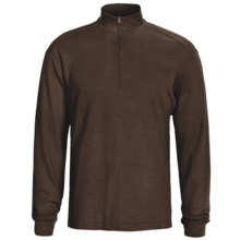 Woolrich Territory Shirt - UPF 40+, Zip Neck, Long Sleeve (For Men) in Dark Wood - Closeouts