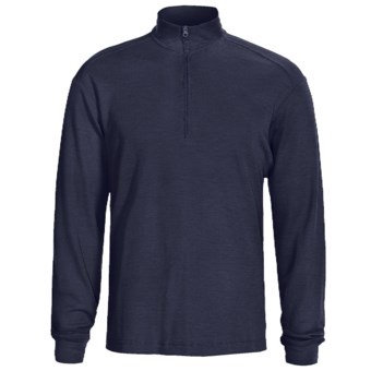 Woolrich Territory Shirt - UPF 40+, Zip Neck, Long Sleeve (For Men) in Deep Navy