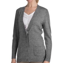 Woolrich Trailblazer Zip Front Cardigan Sweater - Merino Wool (For Women) in Charcoal - Closeouts