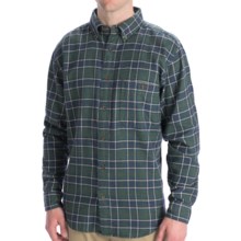 Woolrich Trout Run Flannel Shirt - Long Sleeve (For Tall Men) in Bayleaf - Closeouts