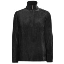 Woolrich Velour Zip Turtleneck - Stretch, Long Sleeve (For Women) in Black - Closeouts