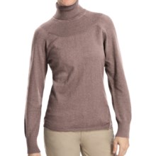 Woolrich Windward Turtleneck - Long Sleeve (For Women) in Coco Bean Heather - Closeouts