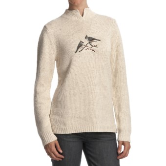 Woolrich Winter Bird Sweater (For Women) in Deep Ecru Heather