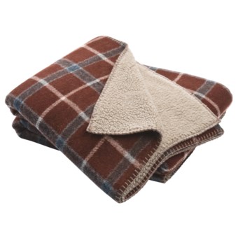 Woolrich Woodbury Wool Reversible Throw Blanket - 50x68" in Chestnut