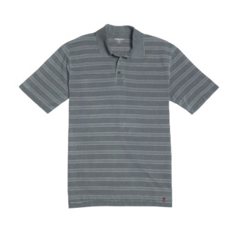 Woolrich Yarmouth Polo Shirt - Cotton Rich, Short Sleeve (For Men) in Navy