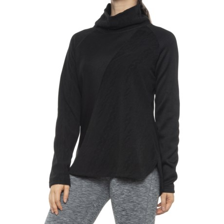 Wooly Bully Wooly Bully Creative Cable Cowl Sweater (For Women) - Black (M )