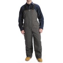 Work Horse Washed Bib Overalls - Insulated (For Men) in Grey - Closeouts