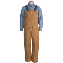 Work King Deluxe Bib Overalls - 10 oz. Cotton Duck, Lined (For Men) in Brown - Closeouts