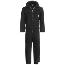 Work King Heavy-Duty Twill Coveralls - Insulated, Side Zips, Removable Hood (For Men) in Black - 2nds