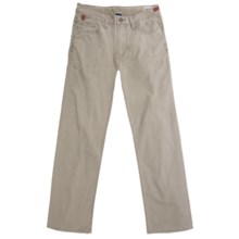Worn Denim Jeans - Coated Cotton Canvas, Straight Leg (For Men) in Khaki - Closeouts