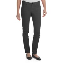 Worn Poppy Colored Skinny Jeans - Piece-Dyed Denim (For Women) in Black - Closeouts