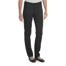Worn Poppy Skinny Jeans - Brushed Sateen (For Women) in Black - Closeouts