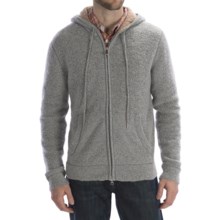 Worn Wool-Blend Hoodie Sweater - Full Zip (For Men) in Grey - Closeouts