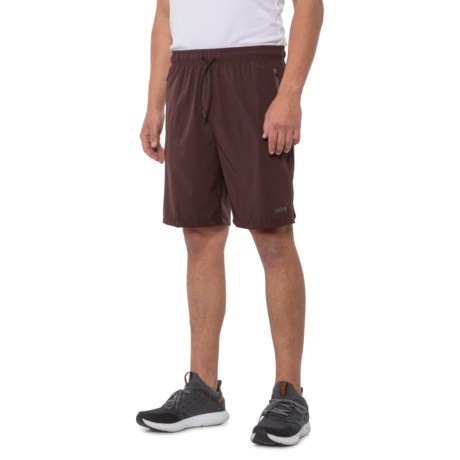 Mitre Woven Reflec Bonded Zipper Shorts (For Men) - MAROON (L )