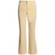 Woven Stretch Cotton Stripe Pants - Flat Front (For Women)