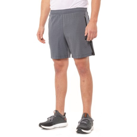 ASICS Woven Training Shorts - 7? (For Men) - BLACK/GREY HEATHER (XL )