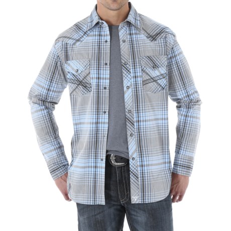 Wrangler 20X Woven Shirt Snap Front Long Sleeve For Men
