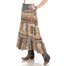 Wrangler Aztec Print Embellished Skirt - Rayon (For Women) in Multi Print - Closeouts