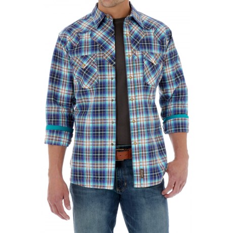 Wrangler Retro Western Shirt Snap Front, Long Sleeve (For Men)