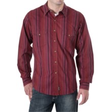 Wrangler Stripe Western Shirt - Snap Front, Long Sleeve (For Men) in Red - Closeouts