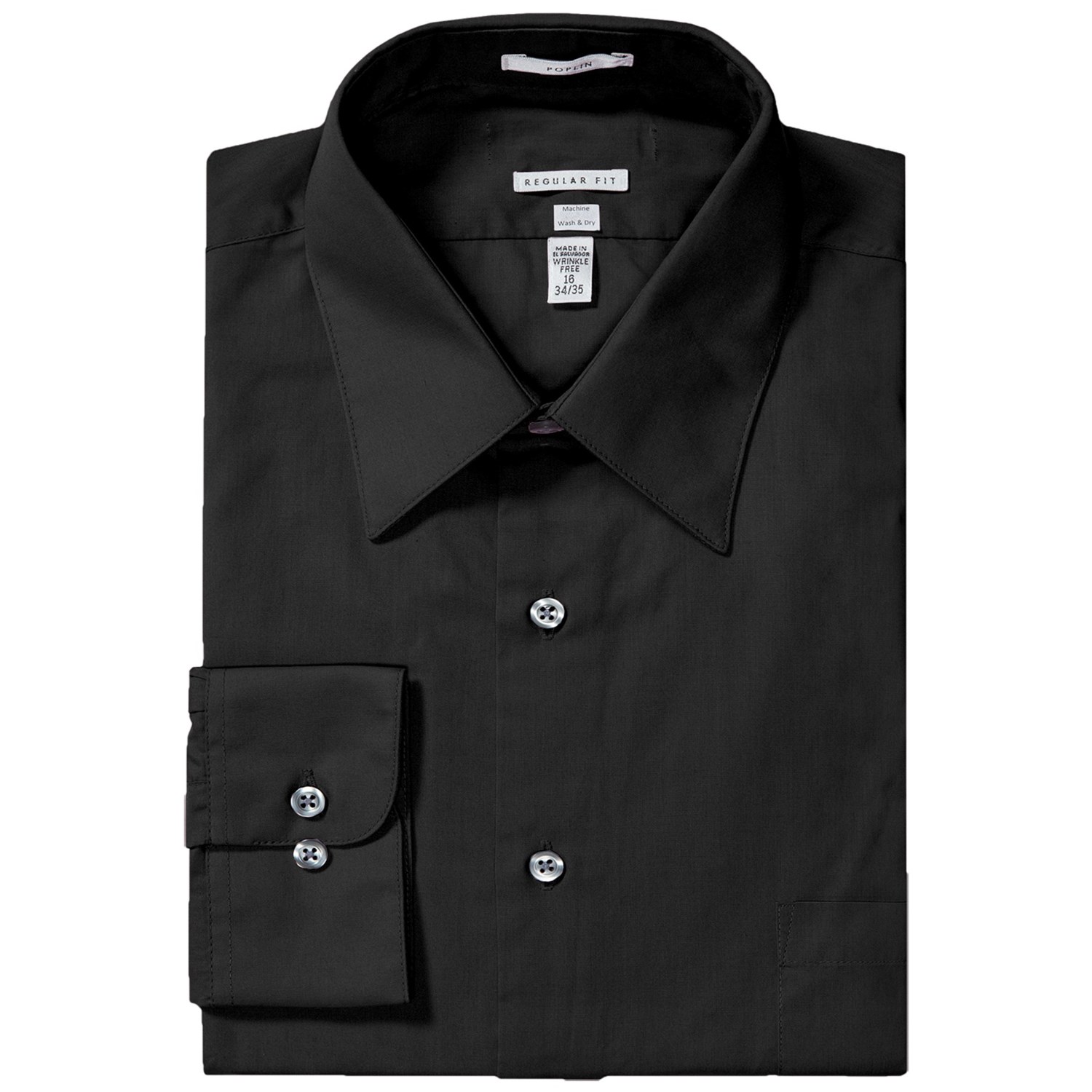 Wrinkle-free Poplin Dress Shirt - Regular Fit, Long Sleeve (for Men) In 