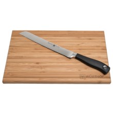 Wusthof Grand Prix II 8” Bread Knife and Board in Black - Closeouts