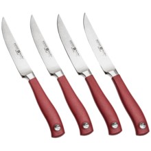 Wusthof Grand Prix II Steak Knife Set - 4-Piece in Red - Closeouts