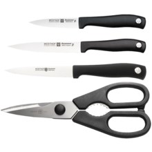 Wusthof Silverpoint Utility Set - 4-Piece in Black - Closeouts