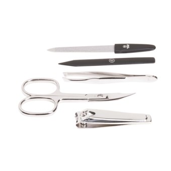 Wusthof Softnapp Leather Manicure Set - Zip-Close, 5-Piece in See Photo