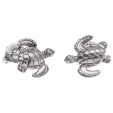Wyland Turtle Earrings - Sterling Silver in Silver - Closeouts