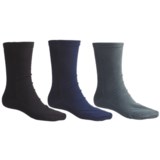 Wyoming Wear Fleece Crew Socks - 3-Pack, Midweight (For Men and Women)