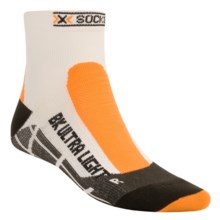 X-Bionic Biking Socks - Ultra-Light (For Men) in White/Orange/Black - Closeouts