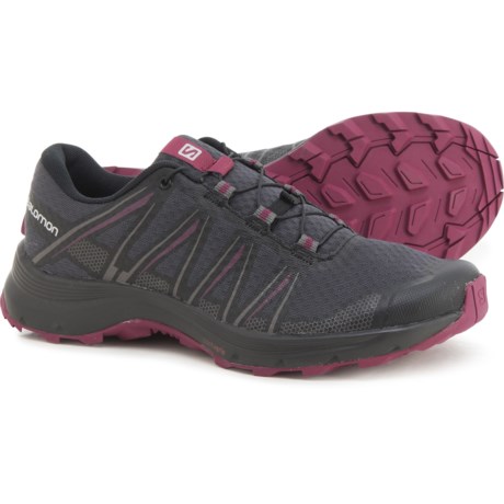 Salomon Xa Meoka Trail Running Shoes (For Women) - EBONY/BLACK/PLUMB (9 )