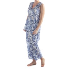 Yala Organic Cotton Alina Pajamas - Sleeveless (For Women) in Riviera - Closeouts