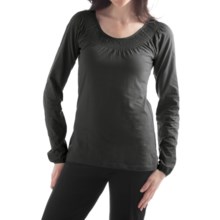 Yala Peyton Smocked Shirt - Organic Cotton, Long Sleeve (For Women) in Black - Closeouts