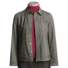 Yansi Fugel Tweed-Moleskin Jacket - Reversible (For Women) in Black/White R/Black - Closeouts