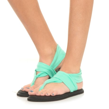 Sanuk Yoga Sling 2 Sandals (For Women) - Teal (8 )