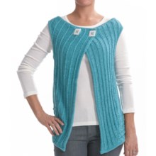 Z Park Avenue Crochet Vest (For Women) in Aqua Swirl - Closeouts