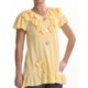 Z Ruffled Baby Doll Cardigan Shirt - Short Sleeve (For Women)
