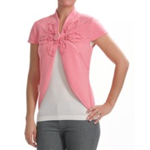 Z Sobi Cardigan Sweater - Short Sleeve (For Women) in Sweet Pink - Closeouts
