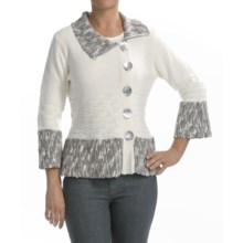 Z Zola Cardigan Sweater - 3/4 Bell Sleeve (For Women) in Natural - Closeouts
