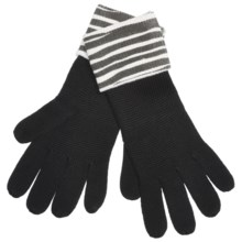 Zazou Animal-Print Cuff Gloves (For Women) in Black/White Zebra - Closeouts