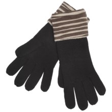 Zazou Animal-Print Cuff Gloves (For Women) in Espresso Zebra - Closeouts