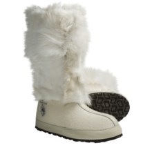 ZDAR Nikita Boots - Fox Fur, Wool Lining (For Women) in White Fox - Closeouts