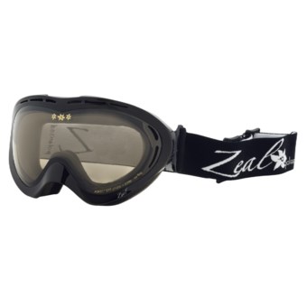 Zeal Aspect SPPX Snowsport Goggles - Polarized Photochromic Lenses (For Women) in Shiny Black/Light Yellow To Zb Rose Brown